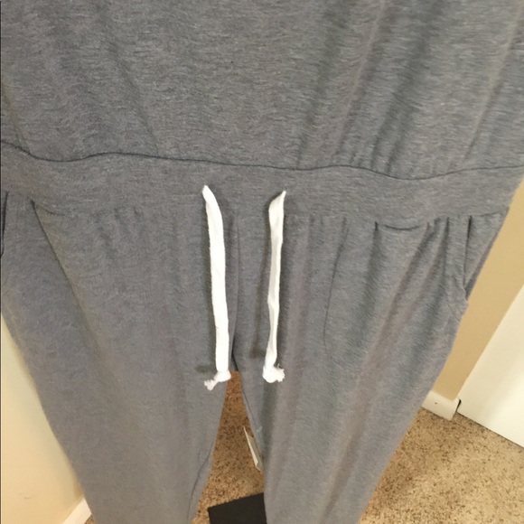 Amasoo, NWT, Short Sleeve Dark Gray Jumpsuit - Picture 4 of 7